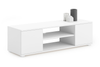 Szafka RTV FOCUS 155 cm, nogi plastikowe - Biała