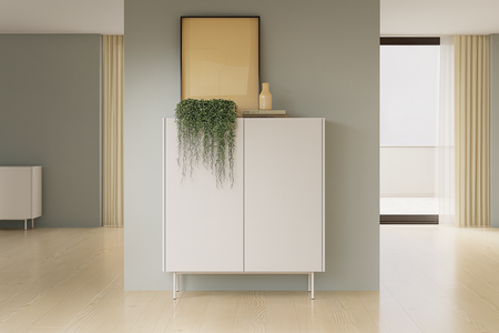 Komoda COLETTE 97 cm - Kaszmir / Dąb Linea