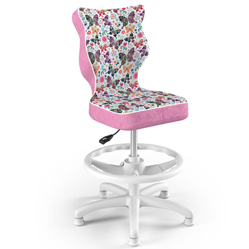 Krzesło dziecięce LUMI 3 - Motyl / Noga Biała