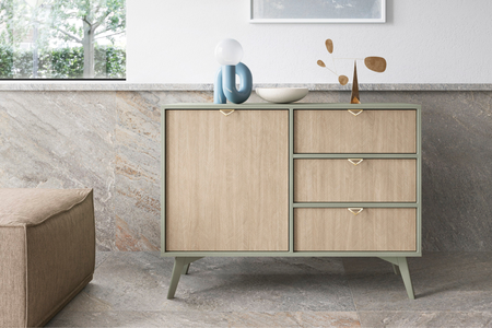 Komoda VINORA 106 cm - Eukaliptus