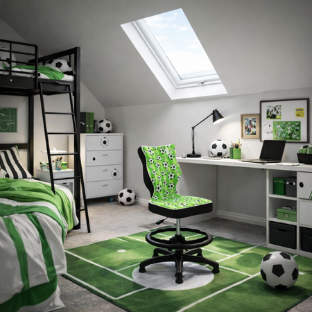 Krzesło dziecięce LUMI 3 - GOAL / Noga Czarna