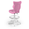 Krzesło dziecięce ergonomiczne LUMI 4 - Różowe / Biała Noga