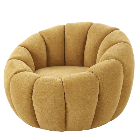 Fotel wypoczynkowy SOFTY - Musztardowy