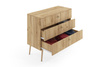 Komoda MELI z szufladami skandynawska - kolor Dąb craft