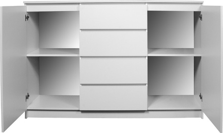 Komoda z szufladami 138 cm - Biała