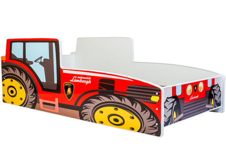 Łóżko dziecięce Traktor czerwony 140x70 