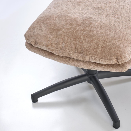 Fotel AMARO z podnóżkiem funkcja kołyski - Beżowy