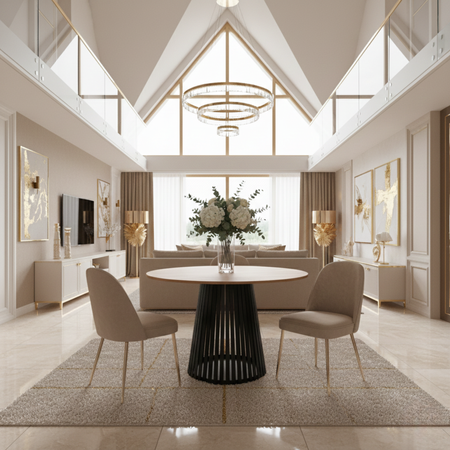 Stół okrągły VELORE 100 cm - Dąb Craft