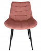Krzesło welurowe różowe