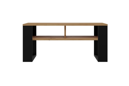 Stolik kawowy Ława MODI dwie półki - Dąb Artisan / Czarny