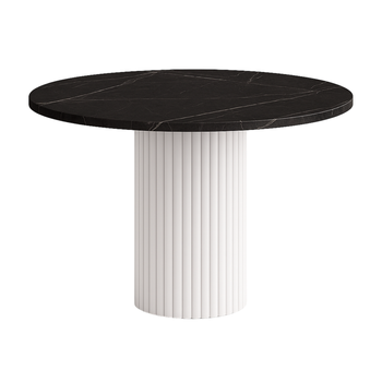 Stół okrągły VENTI 75 cm - Czarny Marmur