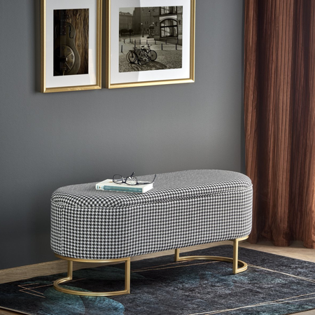 Ławka z funkcją pojemnika ARMONI - PEPITKA