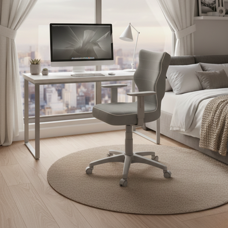 Krzesło obrotowe AXIS 6 - Szare / Noga Szara