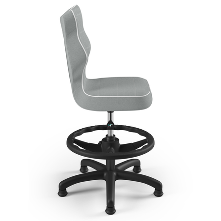 Krzesło dziecięce ergonomiczne LUMI 4 - Szare / Noga Czarna