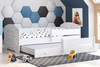 Łóżko dziecięce podwójne wysuwane LUK II 160x80 - Gwiazdki