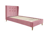 Łóżko ELLA 200x90 tapicerowane - kolor Różowy