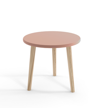 Stolik kawowy MELI okrągły skandynawski - kolor Róż