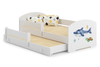 Łóżko dziecięce podwójne wysuwane LUK II 160x80 - Rekin