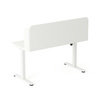 Biurko elektryczne ELISS 6 z nadstawką 120x65 cm - Biały / Biały