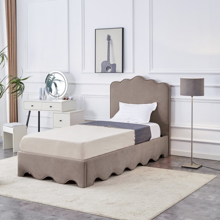 Łóżko ORIO 90x200 cm - Beżowy