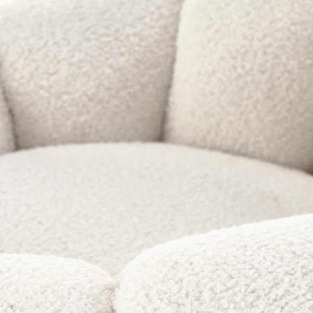 Fotel wypoczynkowy SOFTY - Kremowy