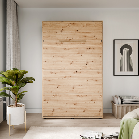 Półkotapczan pionowy rozkładany VERTO 120x200 składany w szafę - Dąb Artisan