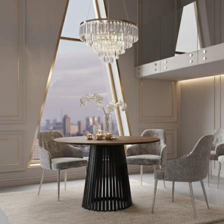  Stół okrągły VELORE -  Dąb Lefkas