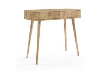 Konsola MELI z szufladą skandynawska boho - kolor Dąb craft