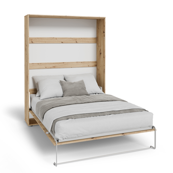 Półkotapczan pionowy rozkładany VERTO 160x200 składany w szafę - Dąb Artisan