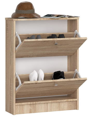 Szafka na buty 2 drzwiczki 60 cm - Dąb Sonoma 