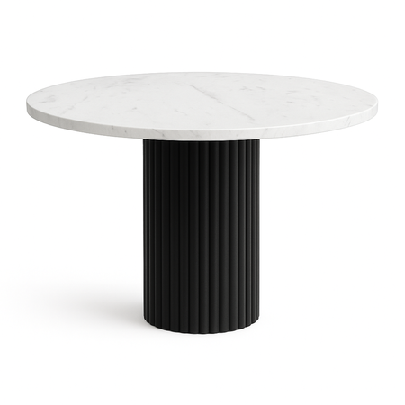 Stół okrągły VENTI 75 cm - Biały Marmur