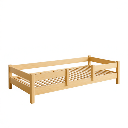 Łóżko dziecięce LOFTO 180x90 z barierką – Ekologiczne Drewno