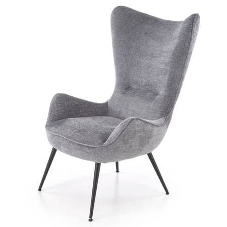 Fotel wypoczynkowy VALERIA - Szary Melanż