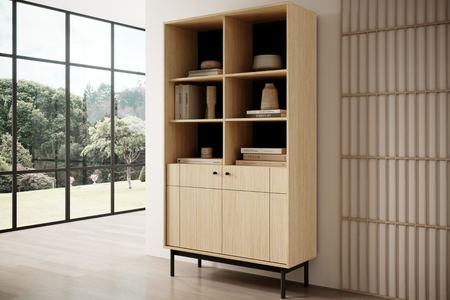 Regał SILEN 104 cm - Dąb Linea