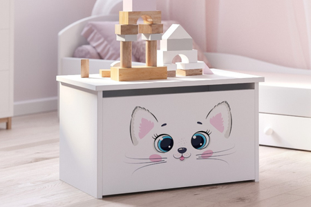 Skrzynia na zabawki DARIA - Pink Cat