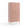 Szafa MELI + 2 półki i drążek - kolor Róż
