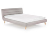 Łóżko ELANI 200x160 tapicerowane - kolor Popielaty