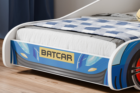 Łóżko dziecięce BATCAR 160x80 z materacem