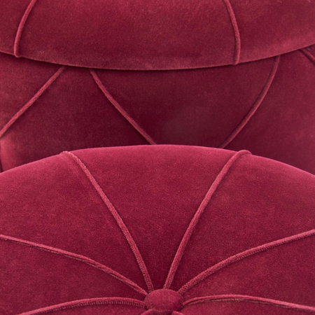 Zestaw 2 puf ELEY - Bordowy