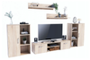 Zestaw mebli do salonu ERCOL szafka RTV, komody, półki - Dąb Sonoma