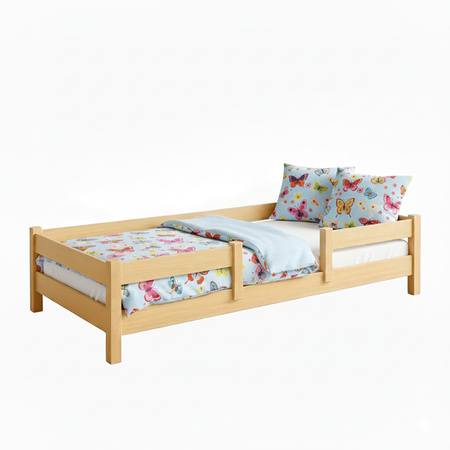 Łóżko dziecięce LOFTO 160x80 z barierką – Ekologiczne Drewno