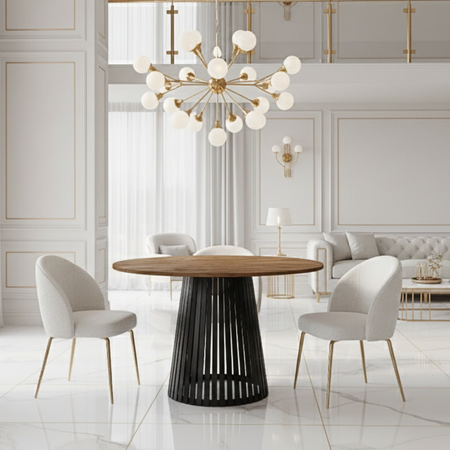 Stół okrągły VELORE - Dąb Lefkas