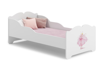 Łóżko dziecięce pojedyncze ANNA 160x80 - Baletnica w koronie