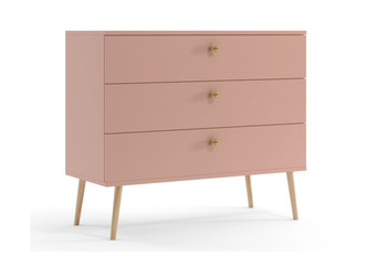 Komoda MELI z szufladami skandynawska - kolor Róż