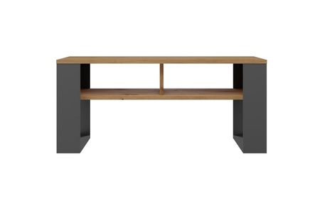 Stolik kawowy Ława MODI dwie półki - Dąb Artisan / Antracyt