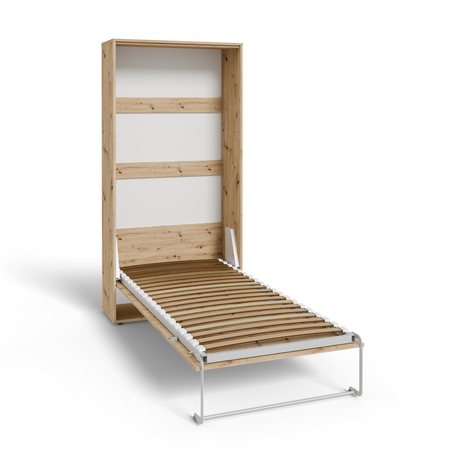 Półkotapczan pionowy rozkładany VERTO 90x200 składany w szafę - Dąb Artisan