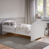 Łóżko dziecięce LUK 160x80 barierka - Biały