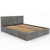 Łóżko podwójne tapicerowane VALENTINO 140x200 pojemnik na pościel - Szary