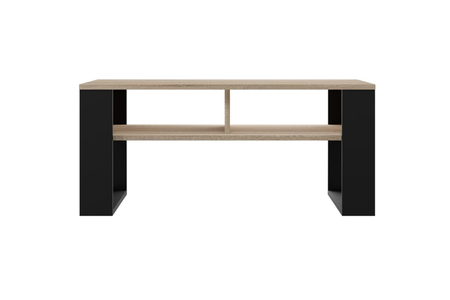 Stolik kawowy Ława MODI dwie półki - Dąb Sonoma / Czarny