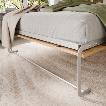 Półkotapczan pionowy rozkładany VERTO 90x200 składany w szafę - Dąb Artisan